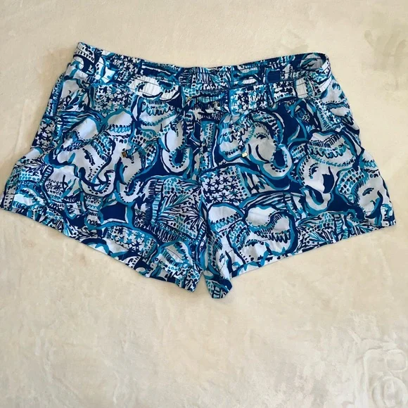 Lilly Pulitzer Colorful Patterned Shorts Trio Sz XL - Picture 8 of 13
